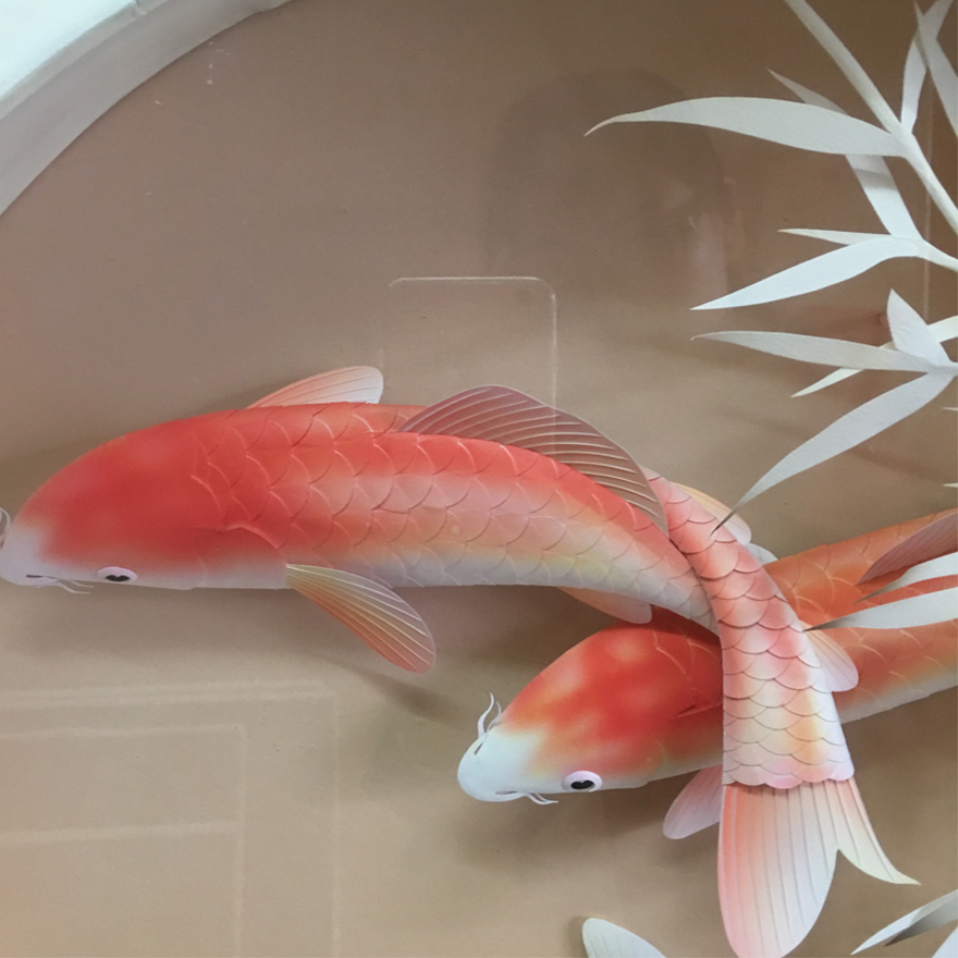 纸雕大师 颜永《锦鲤》