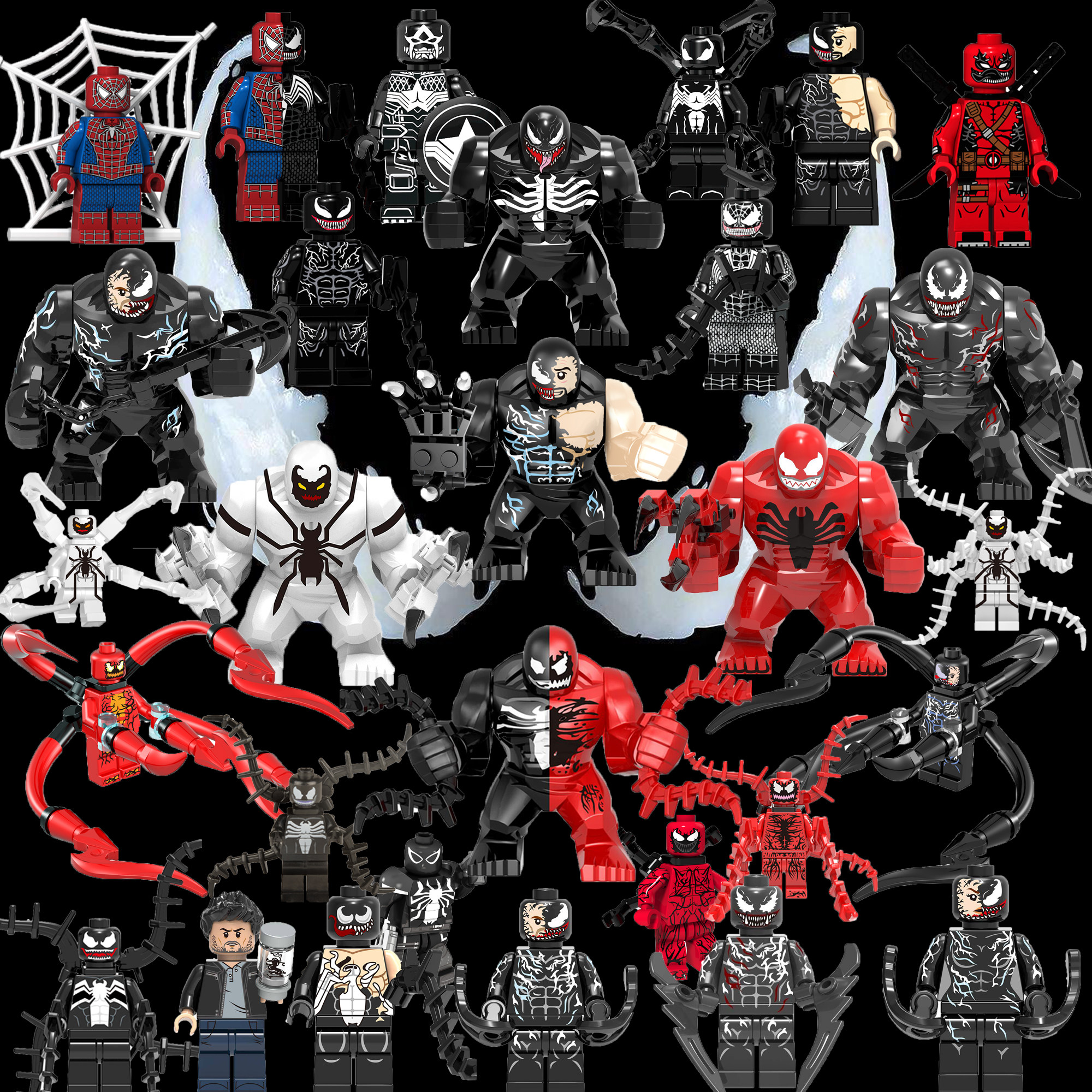 漫威乐高超级英雄系列电影毒液2致命守护者玩具积木人仔venom男孩