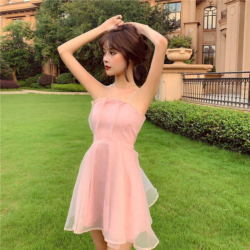 吊带抹胸礼服连衣裙