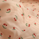 小樱桃粉色夏天a类母婴级双层纱布床单夏季被单单件纯棉100全棉