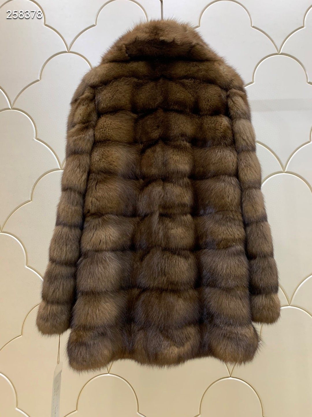 貂皮大西俄罗斯紫貂水貂貂皮草服领女整横排中长款大衣外套