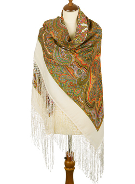 俄罗斯披肩大方巾民族风秋冬保暖流苏时尚超大厚围巾 多色