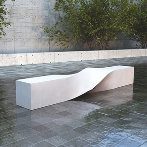 玻璃钢休闲椅商场美陈异形艺术座椅公共休息区长椅子户外公园坐凳