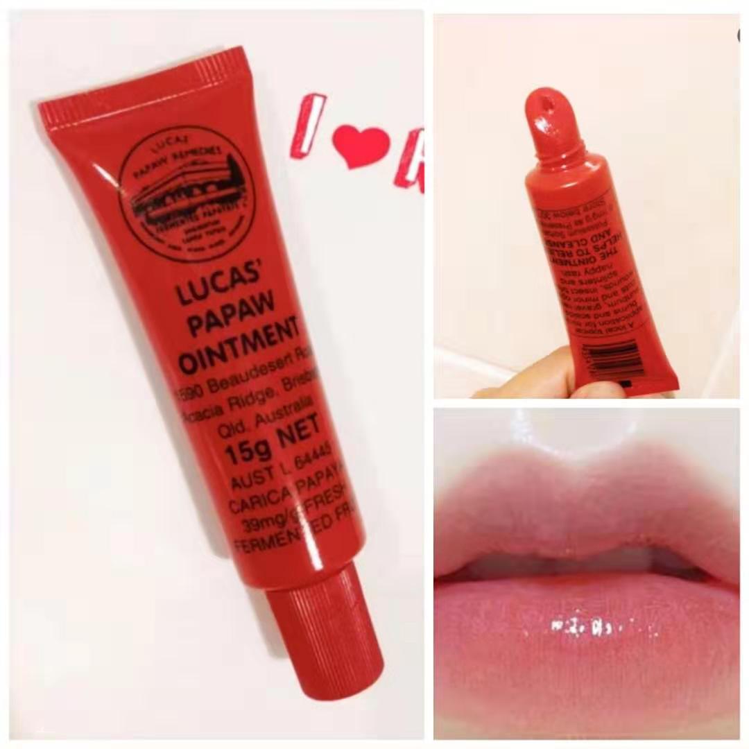 澳洲lucas papaw木瓜膏润唇膏学生滋润保湿番木瓜万用膏护手霜15g