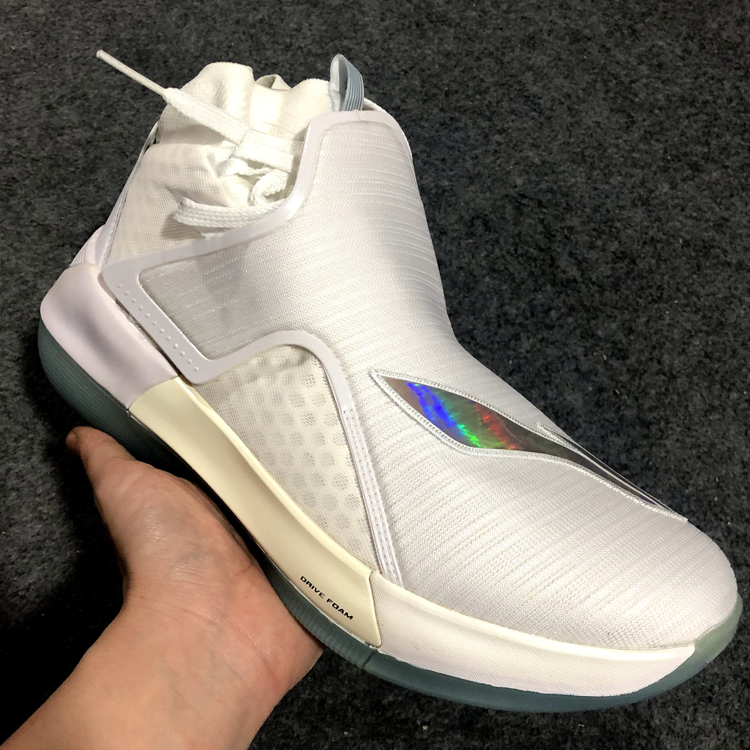 李宁驭帅12精英男鞋篮球鞋cj麦克勒姆高帮透气减震运动鞋aban049