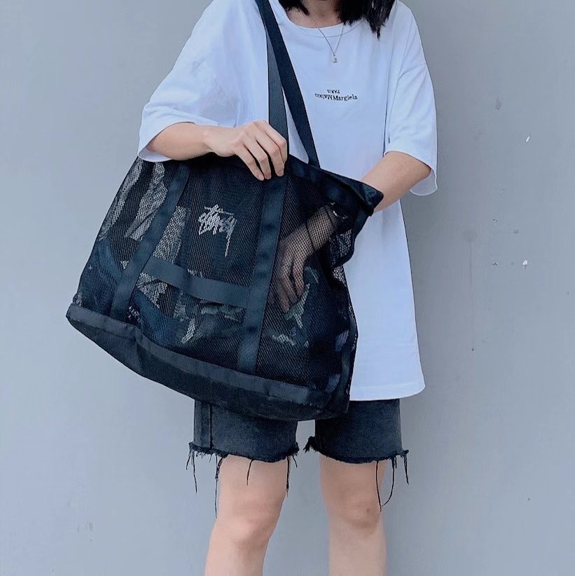 Chaopai stussy Totes capacity Gym bag men and women fashion reticule leisure time The single shoulder bag Attend class Bagin the Leather/Lady bags/Men's bag, Ms. bags category - from Buy2taobao.com to provide professional Taobao agent buy service