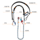电工防坠落围杆带加厚宽围杆带爬水泥杆抱杆带一保绳电力电工腰带