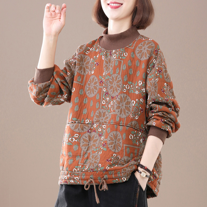 加绒时髦休闲卫衣女春秋款—卫衣/绒衫>中国孔雀飞飞女装/女士精品