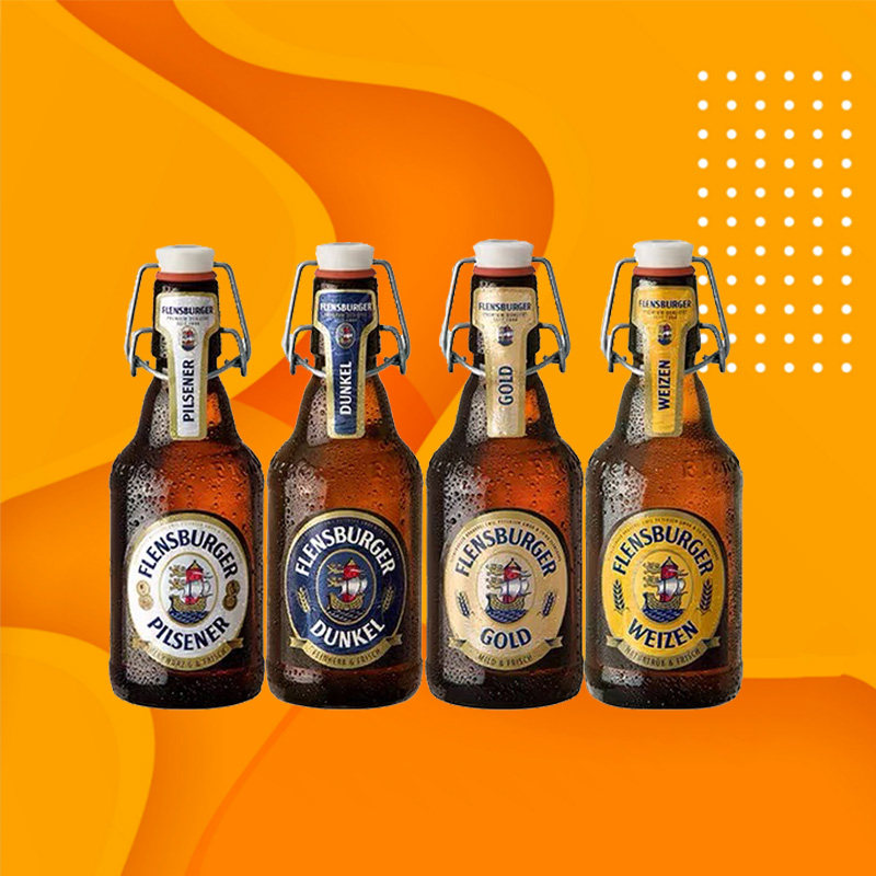弗伦斯堡 弗林博格小麦啤酒flensburger德国进口330ml24瓶装 整箱