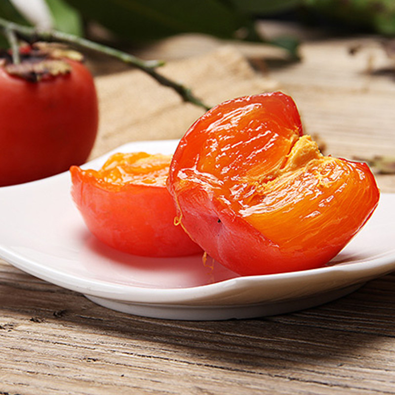 临潼火晶柿子_现货陕西特产临潼火晶软柿子一窝蜜长
