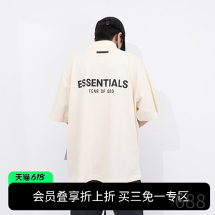 Fear Of God Essentials  夏季男背后字母logo印花短袖polo衫T恤