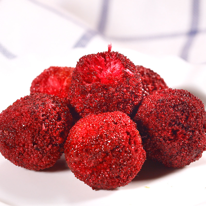 满铺罐装整颗冻干杨梅脆孕妇宝宝零食水果脆片酸甜小零食50g