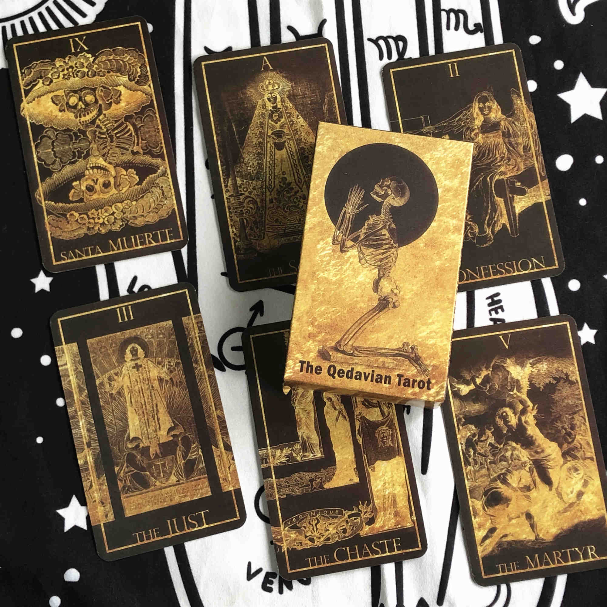 包邮thetarotofqedavian契达塔罗牌非伟特暗黑进阶特殊结构