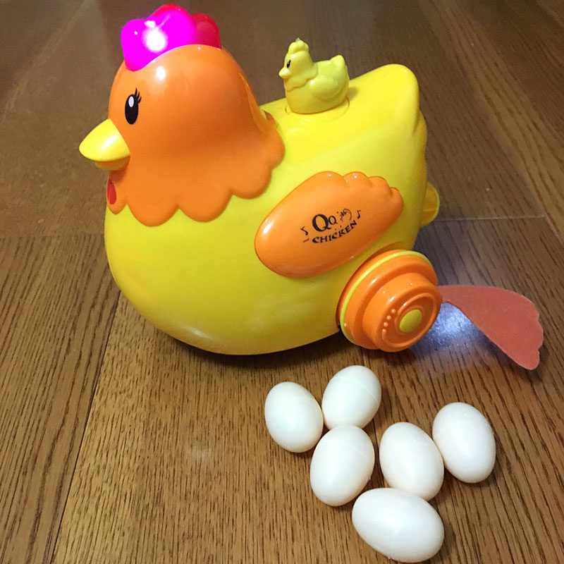 儿童下蛋玩具会下蛋的电动鸡玩具仿真卡通音乐行走母鸡生蛋玩具