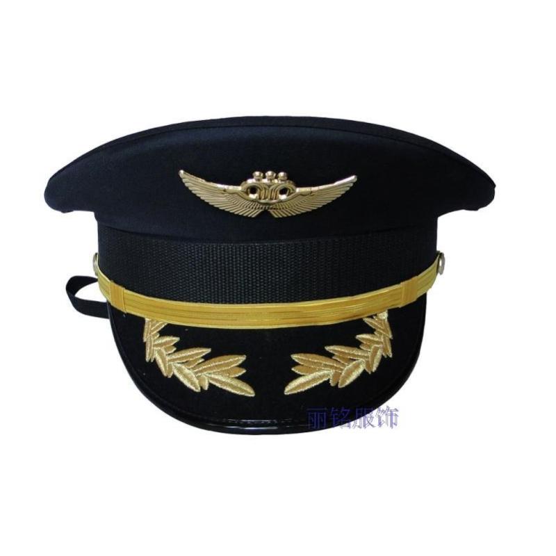 机长帽子南航飞行员大盖帽空少大檐帽男女通用酒吧制服儿童演出服