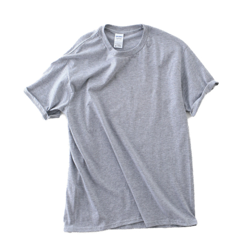 纯棉纯色t恤短袖男士tshirt春夏新款日系简约男打底衫白色圆领tee