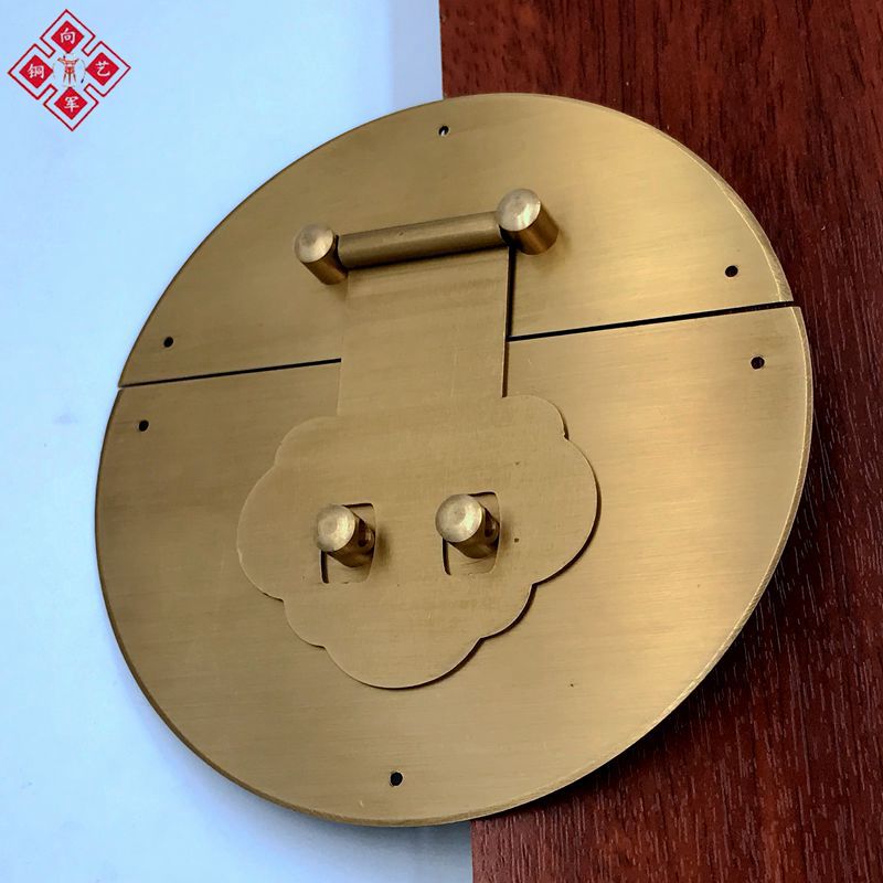 樟木箱铜配件仿古锁扣搭扣箱扣纯铜五金复古箱子锁鼻老式家具锁片
