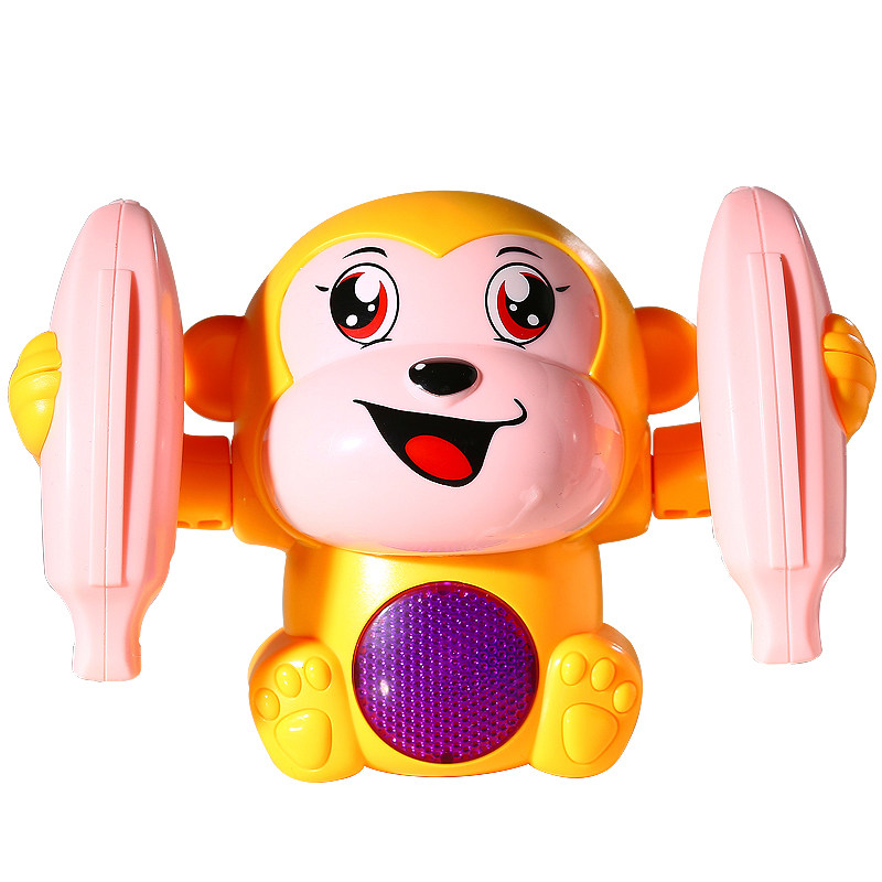 翻滚猴益智声光电动翻斗猴婴儿男孩女孩宝宝爬行翻跟头小猴子玩具