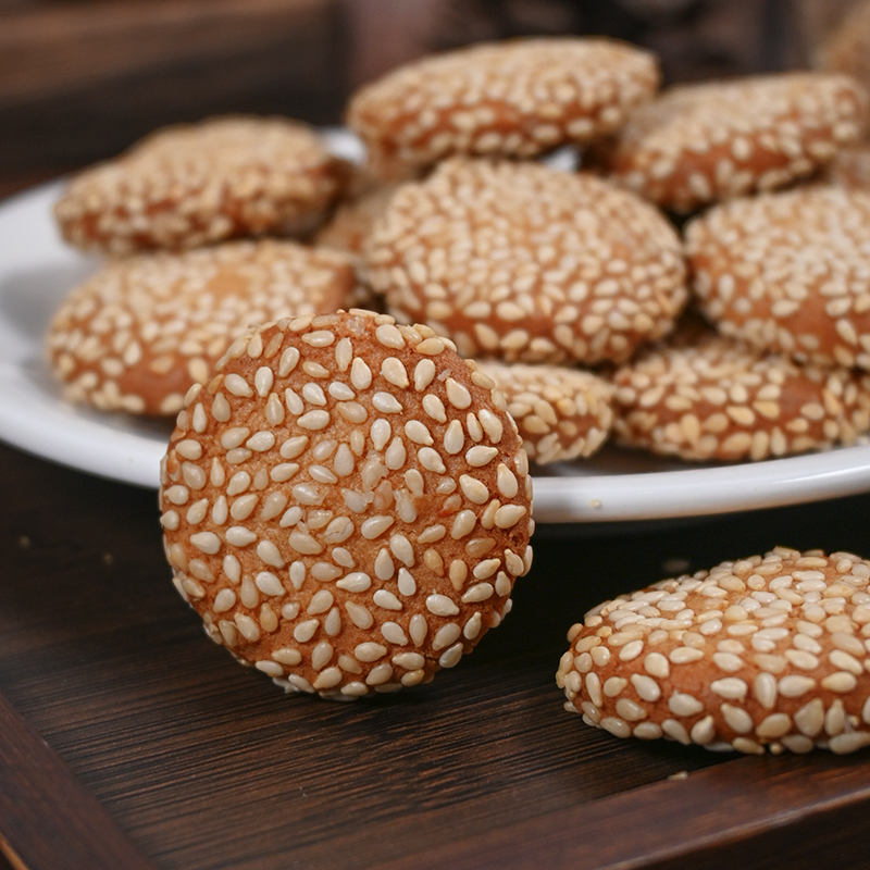 荣昌记洋钱饼老宁波特产金钱饼休闲零