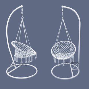 ins吊椅支架吊篮椅家用室内悬挂秋千网红户外阳台吊篮藤椅吊床