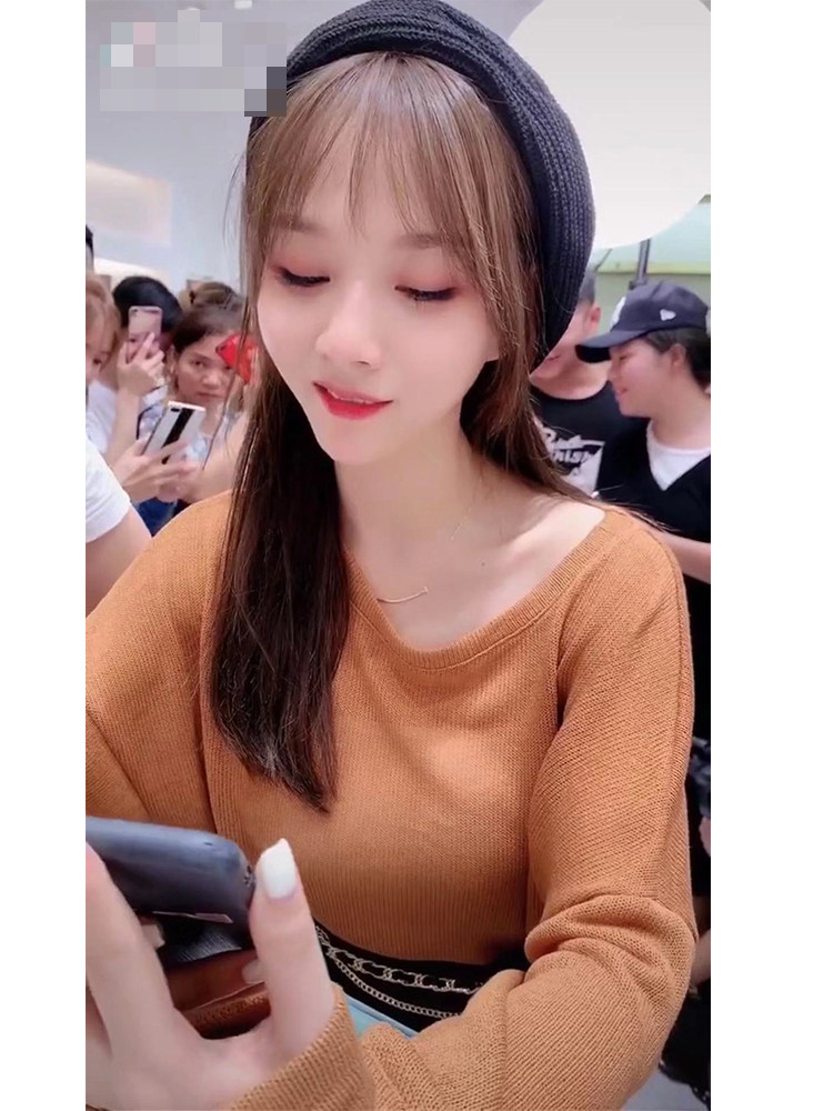 官图卡卡同款2019秋季新款韩版修身显瘦圆领百搭长袖上衣潮|数据包