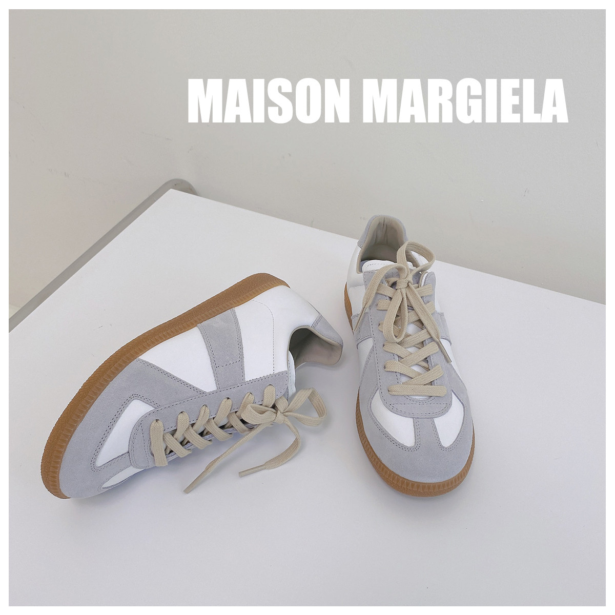 22春夏!maison margiela经典款德训鞋 平底小白鞋运动鞋女