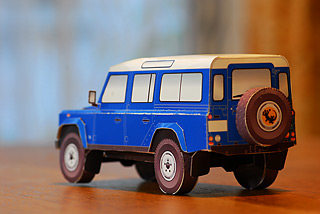 纸模制作册diy手工作业益智玩具吉普车越野车汽车3d立体纸模型