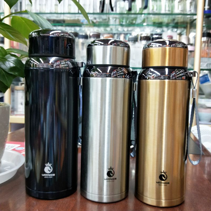水杯便携 泡茶 带提绳_亚泰高真空304不锈钢保温杯运动便携提绳水杯带