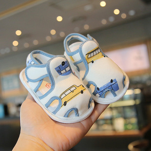 夏季婴儿鞋6到12个月软底步前鞋女婴幼儿凉鞋小月龄宝宝鞋子男宝