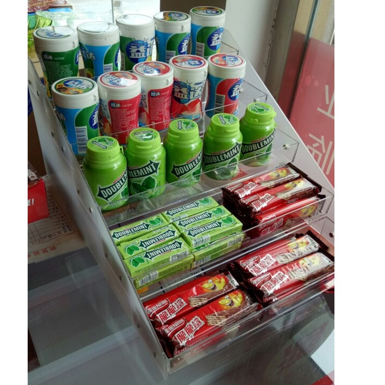 一折超市货架展示架 陈列_益达口香糖架子小展示架便利店零食陈列架