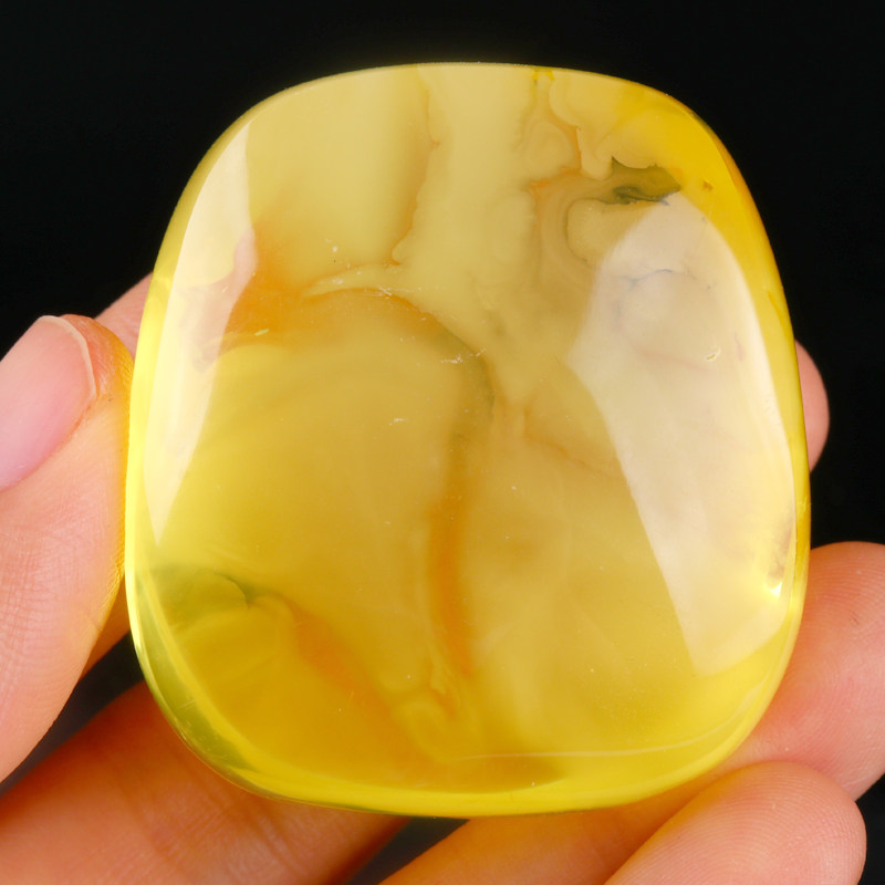 27.30克【精美流淌纹】琥珀挂件 强荧光