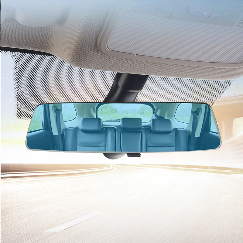 汽车用品 高清晰车用后视镜 车内镜 防眩目蓝镜  反光镜