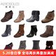 Aerosoles/爱柔仕短靴靴子羊皮高跟粗跟秋冬靴女马丁靴包邮D1915