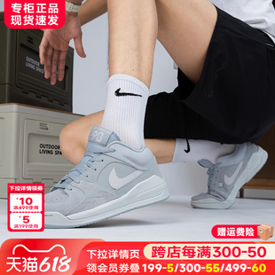 Nike耐克AJ篮球鞋新款正品男鞋官方旗舰JORDAN运动鞋灰白休闲板鞋