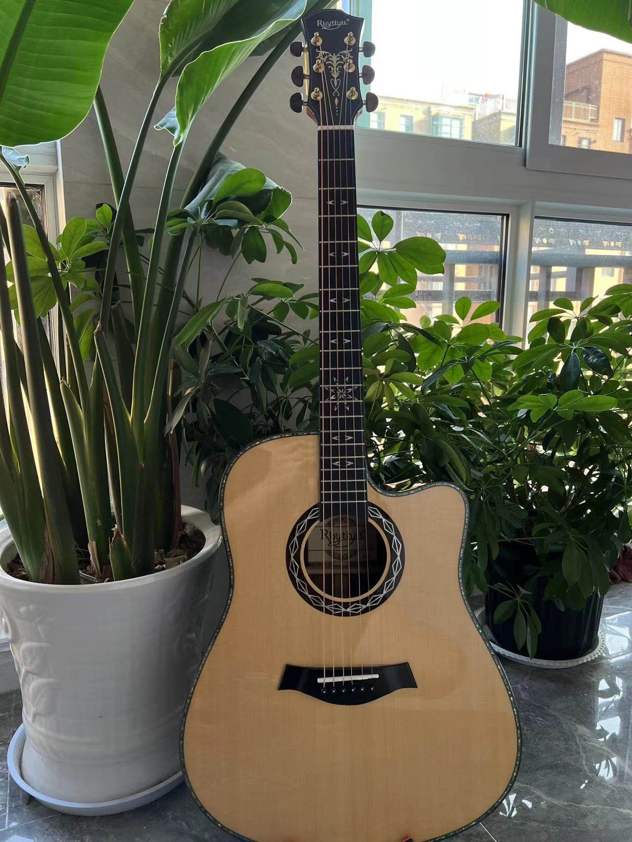 (阿怪零基础吉他教学)rbythyn瑞森f10单板吉他