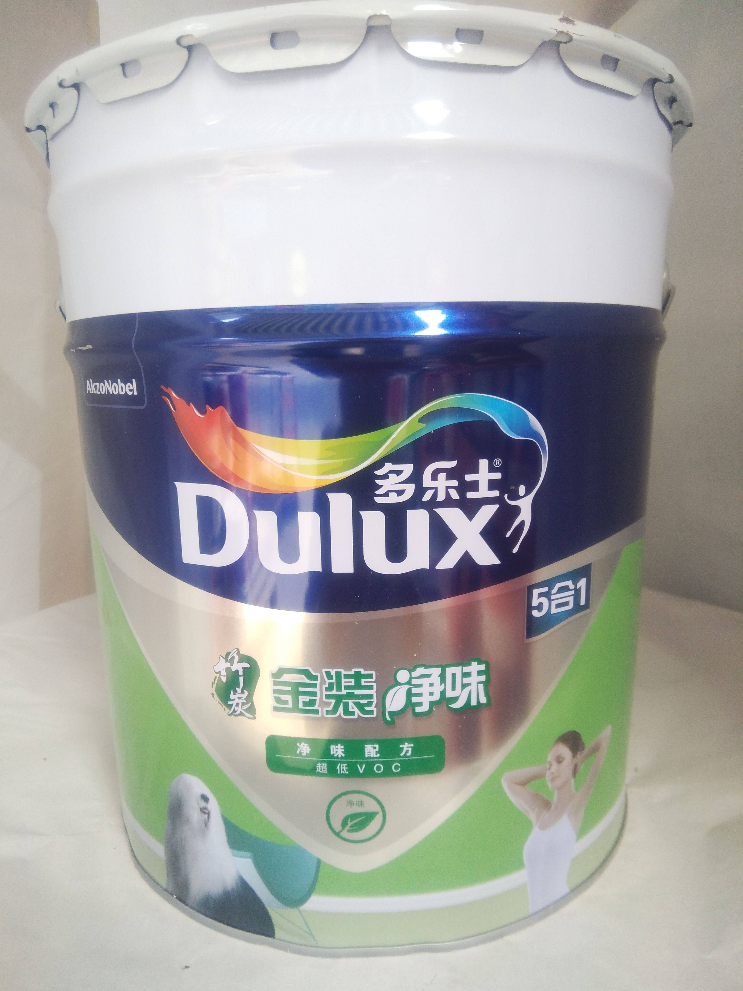 多乐士内墙乳胶漆多乐士竹炭金装净味5合1墙面漆五合一乳胶漆