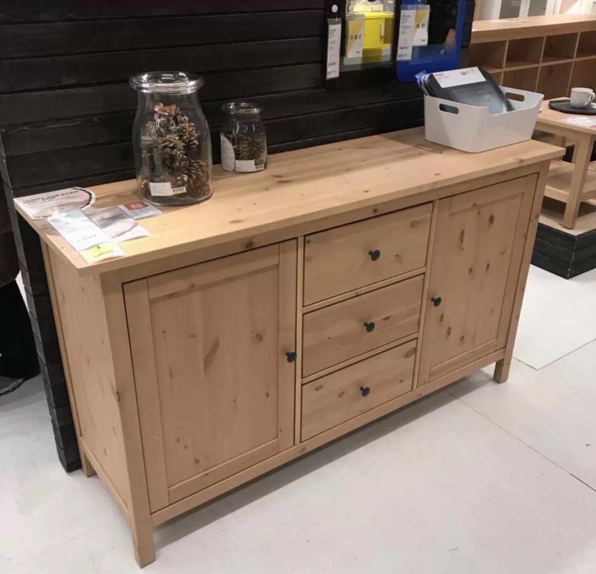 ikea南京宜家家居国内代购汉尼斯餐边柜储物抽屉多色餐边柜