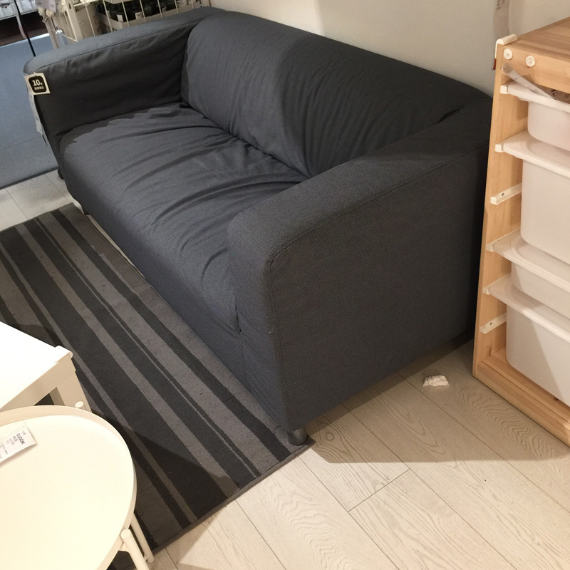 ikea南京宜家家居国内代购克利双人沙发布艺沙发客厅布艺沙发