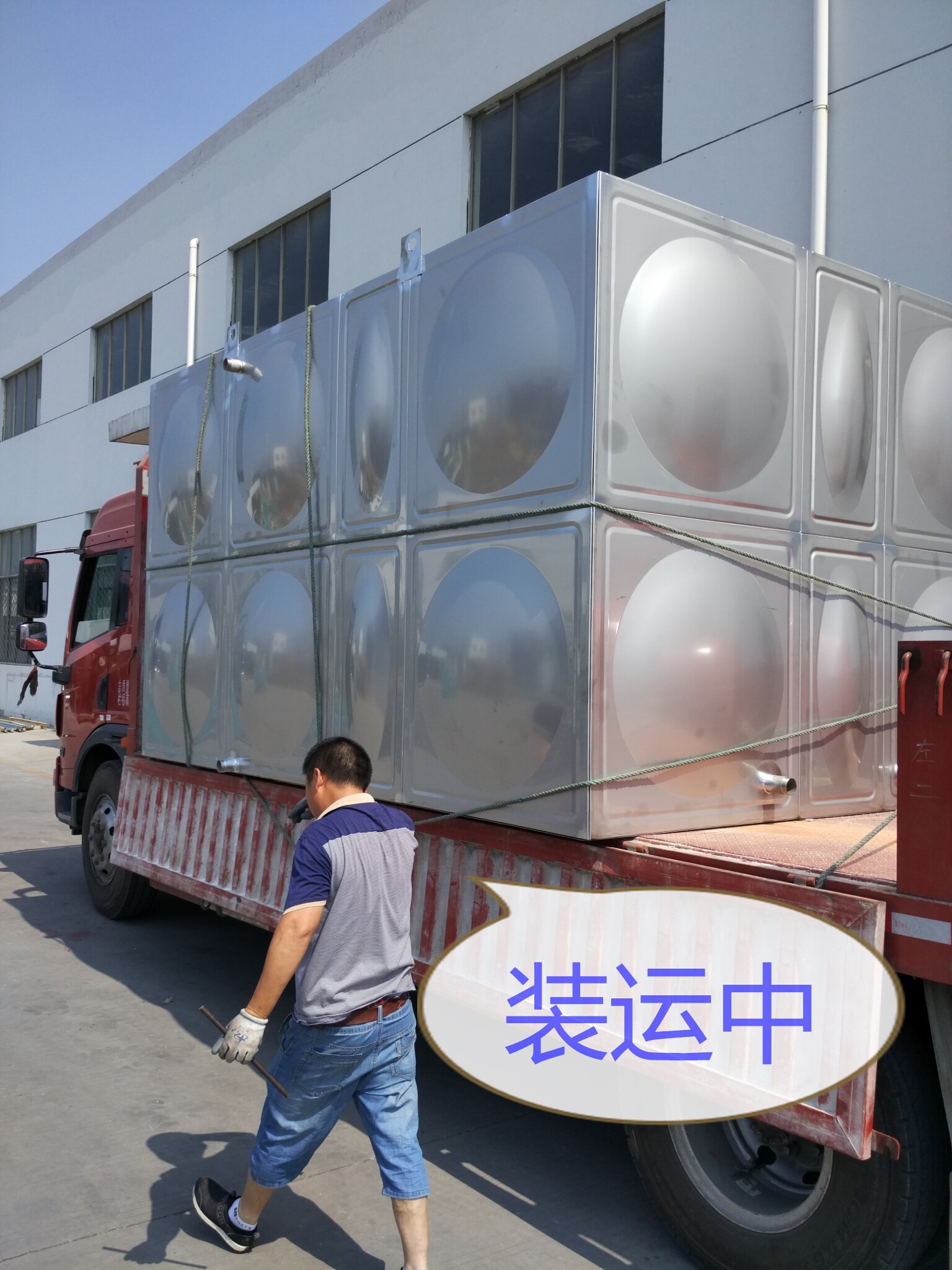 厂家直销sus304-2b不锈钢水箱组合方形定制消防生活水箱 厂家 - 盐城