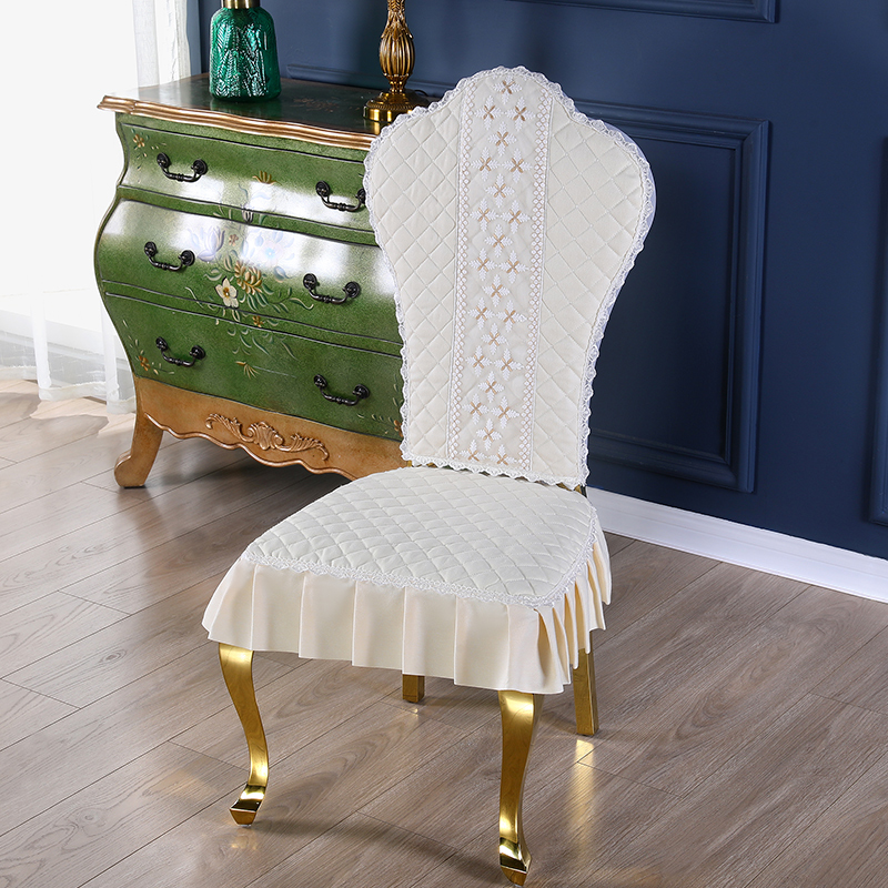 不锈钢金色椅子套罩欧式家用餐椅套罩轻奢桌布椅垫坐垫靠背套凳罩