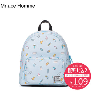 gucci鞋ace Mr.ace Homme新款迷你印花雙肩包女韓版校園學生旅行小清新背包 gucci的ace