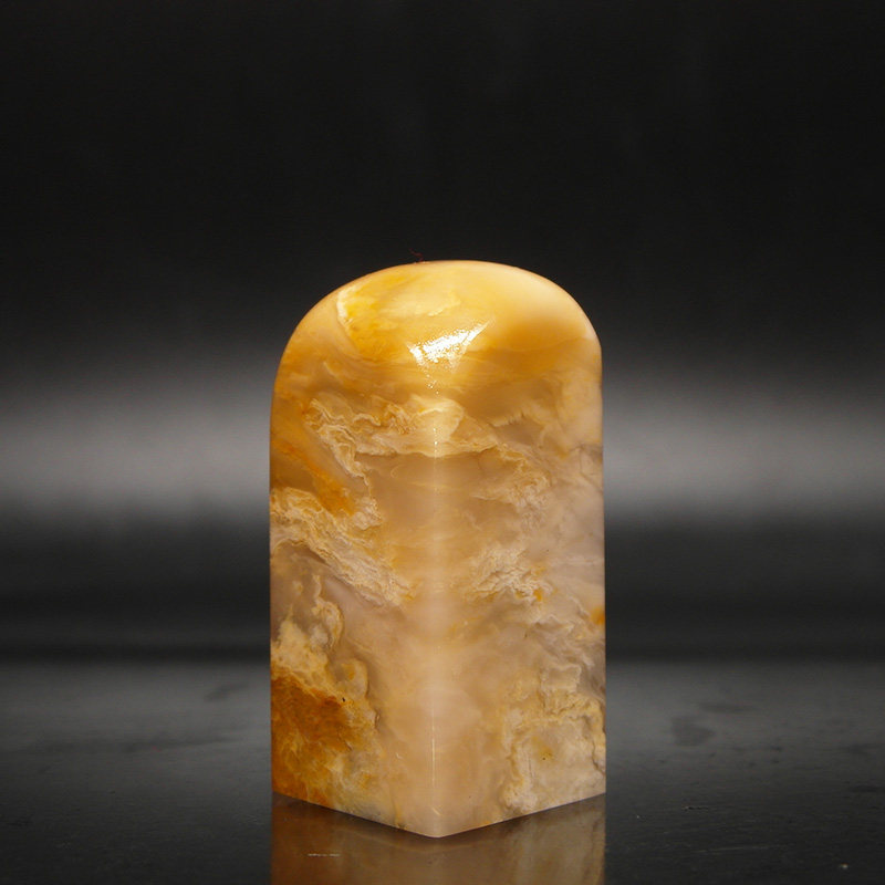 天然巴林石章料瓷白红黄花黑云水纹冻石练习篆刻优质印章篆刻石料