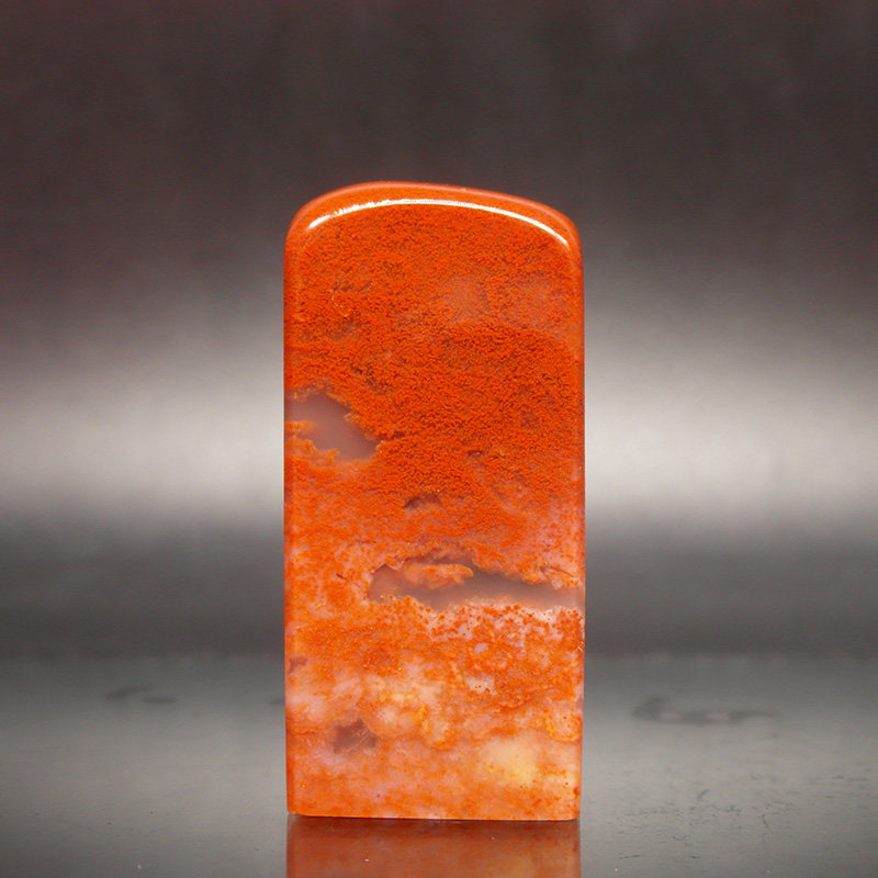 22-26mm天然印石章料产地巴林石红花冻印章篆刻章石料