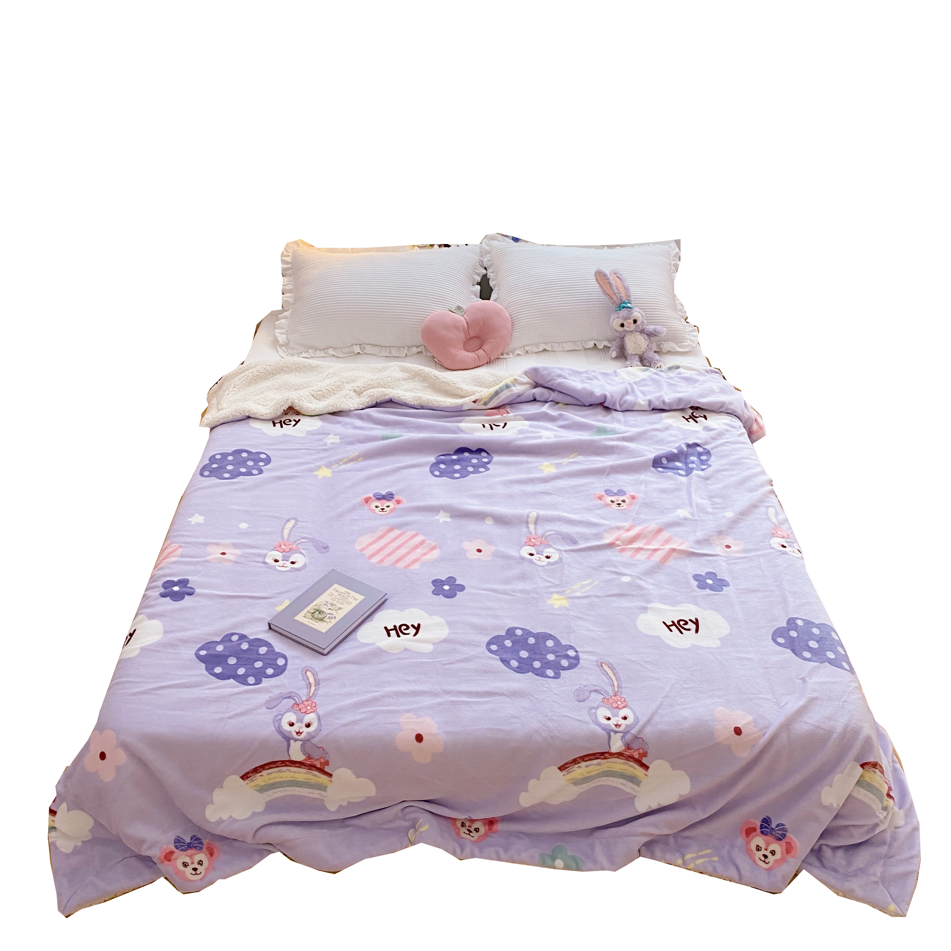 可爱卡通星黛露少女心羊羔绒毛毯秋冬保暖加厚双层牛奶绒毯子盖毯