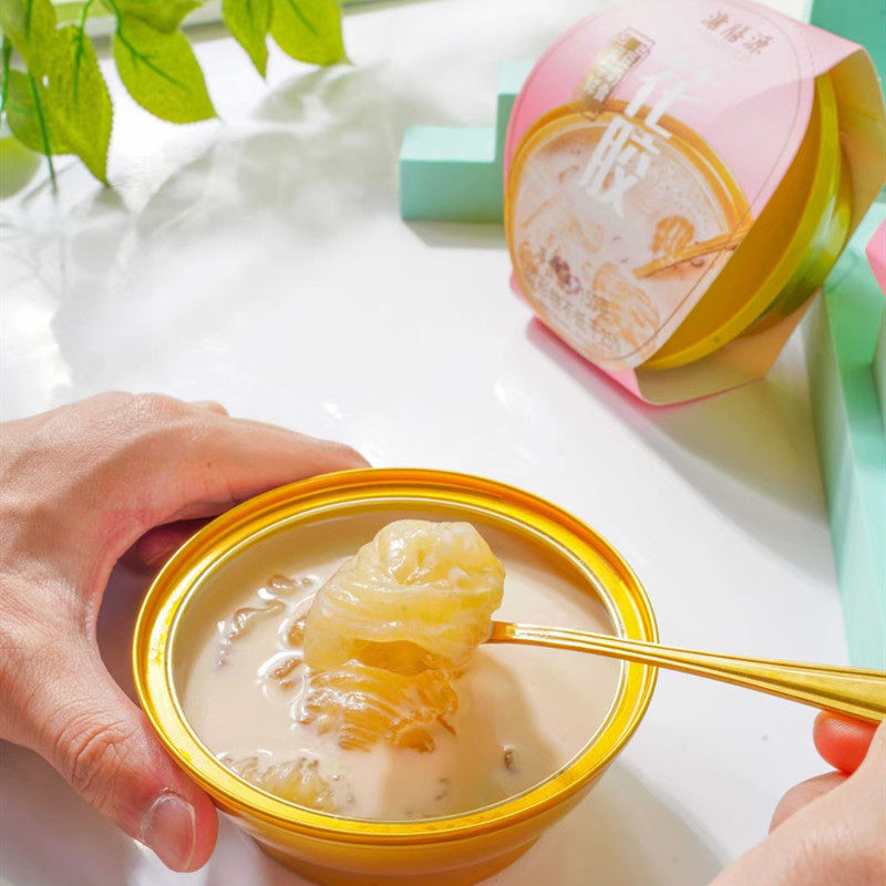 150g即食花胶牛奶冻溏膳源即食燕窝粥鱼胶孕妇月子营养滋补鲜炖品