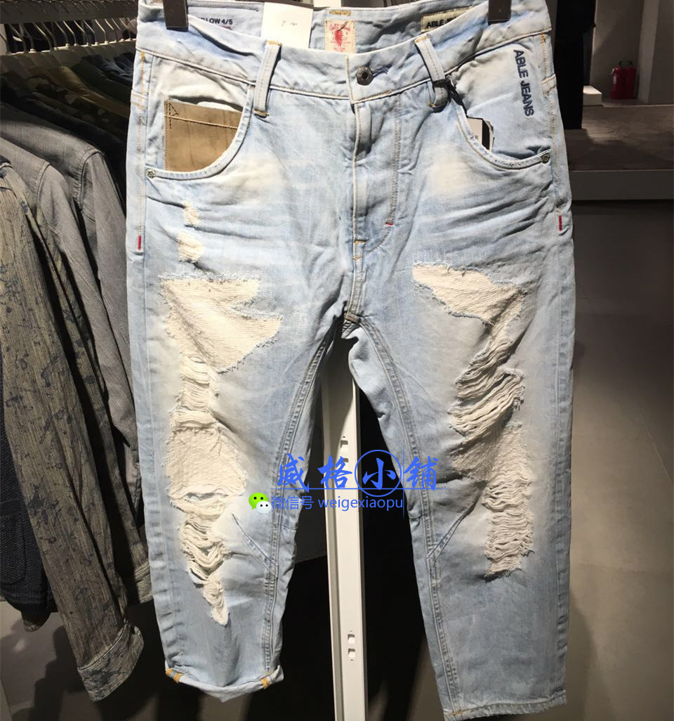 威格小铺 Wrangler和Able Jeans 男装专柜正品3折左右 短袖T恤