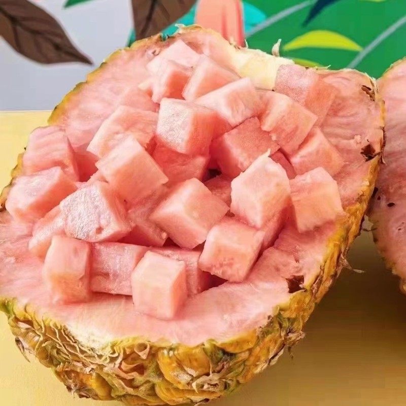 哥斯达黎加粉色菠萝凤梨新鲜高端孕妇水果礼盒1只装稀有水果包邮