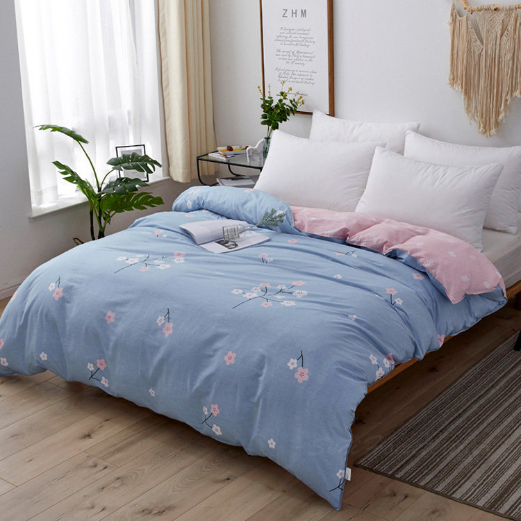 全棉被套纯棉单件1米6被罩180x220cm240双人200x230小花夏天夏季7