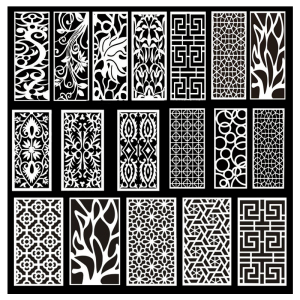 祥云雕花隔板通花密度板镂空花格