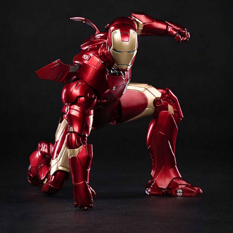 中动玩具正版漫威钢铁侠手办钢铁人mk3发光可动模型摆件格纳库